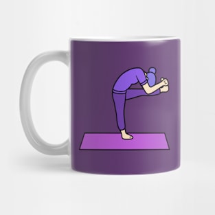 Yoga Standing Head To Knee Pose Mug